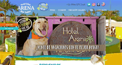 Desktop Screenshot of hotelarenaholbox.com